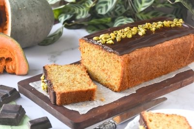 Bizcocho de calabaza y chocolate