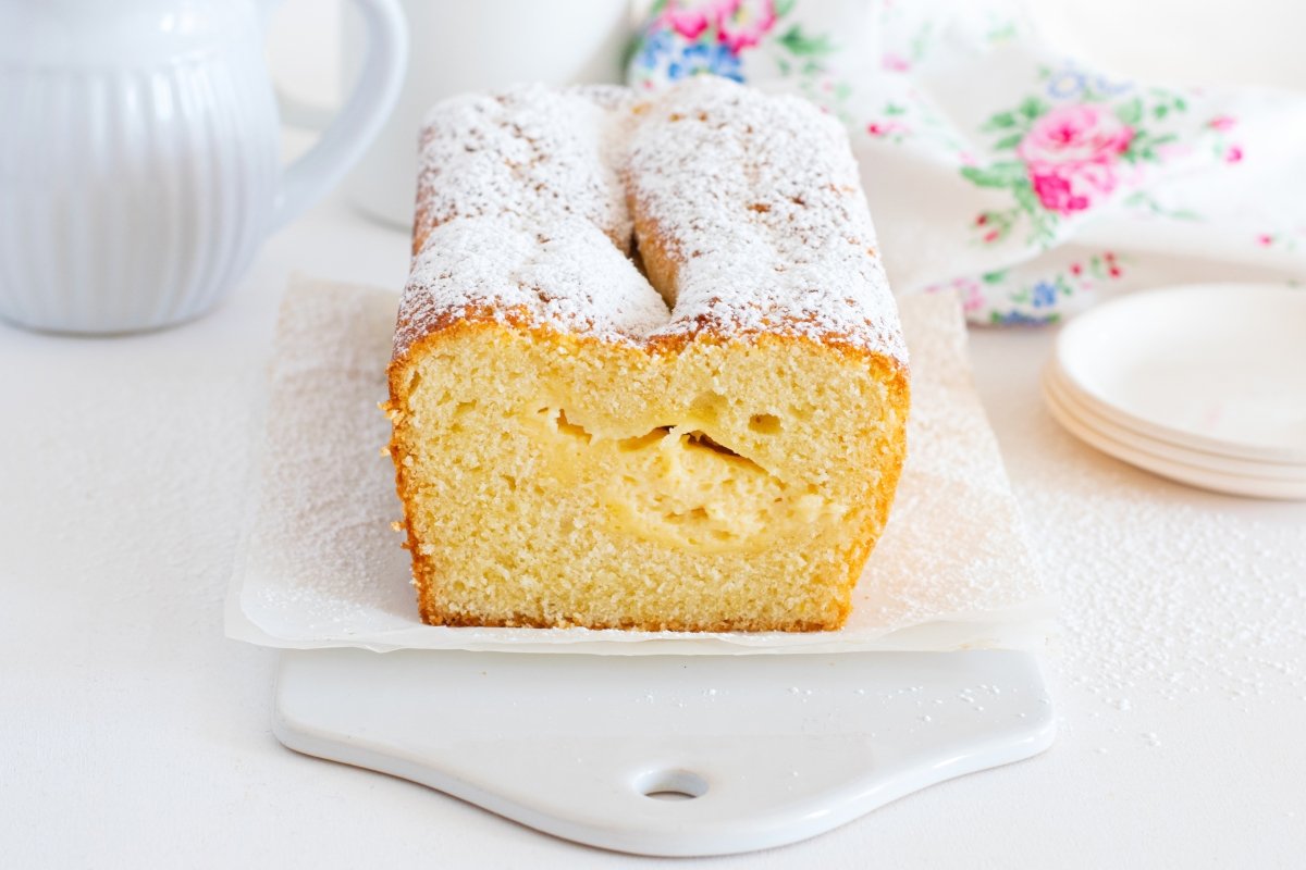 Bizcocho de crema pastelera