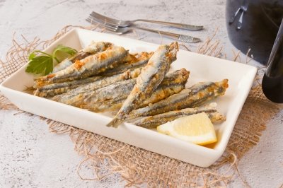 Boquerones fritos en freidora de aire