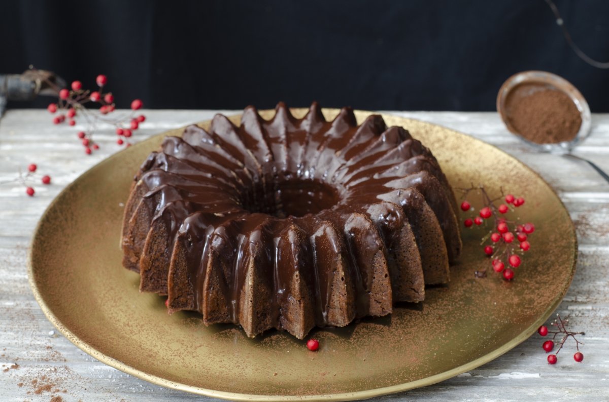Bundt cake listo para servir