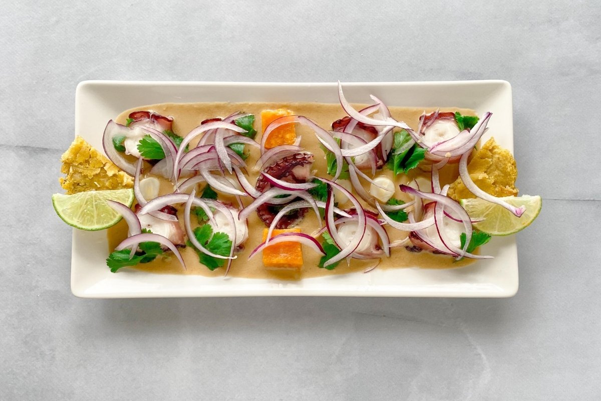 Ceviche nikkei de pulpo