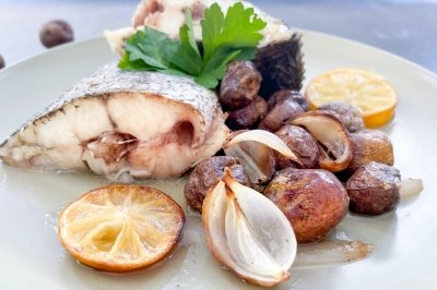 Corvina al horno