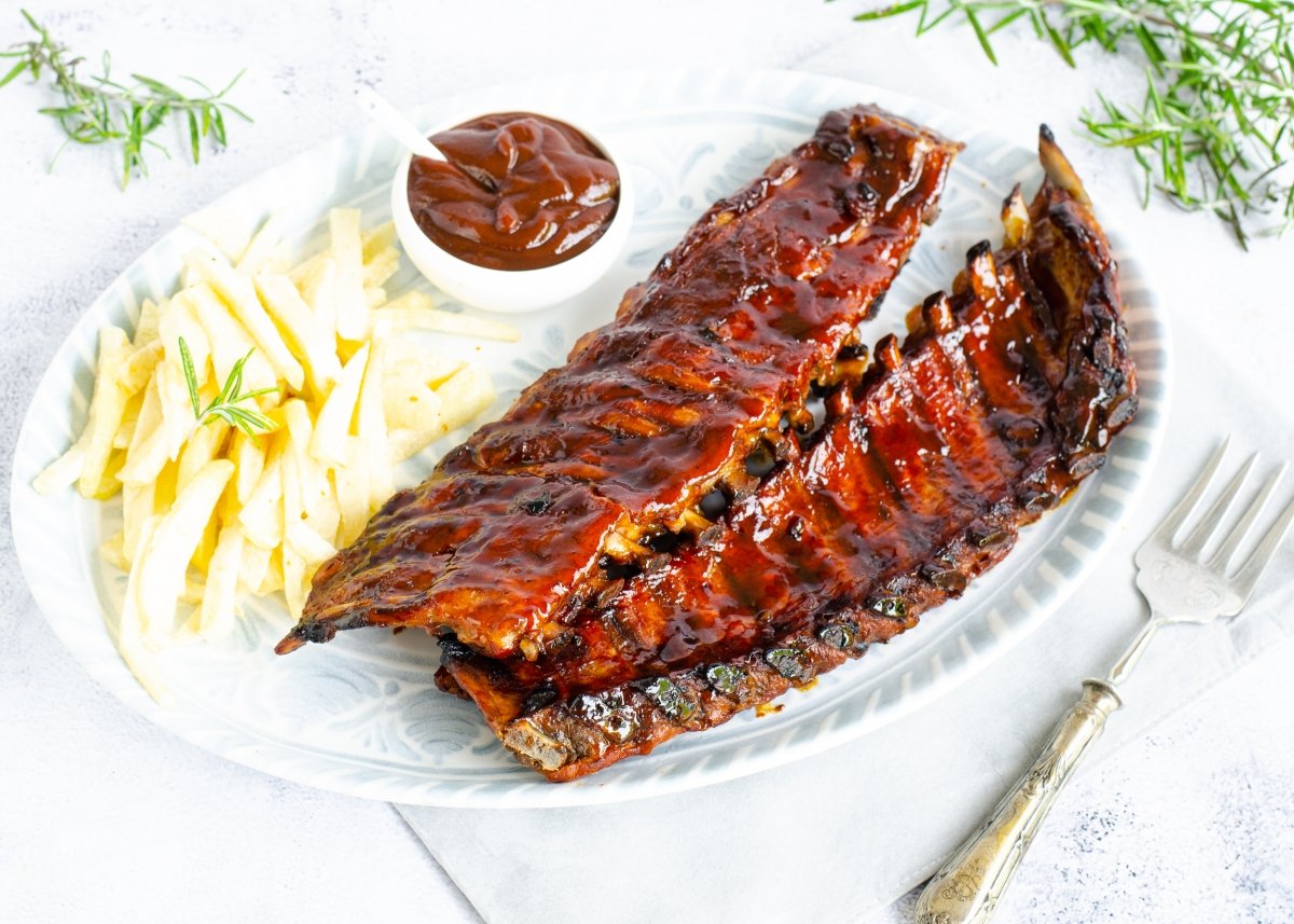 Costillas a la barbacoa caseras