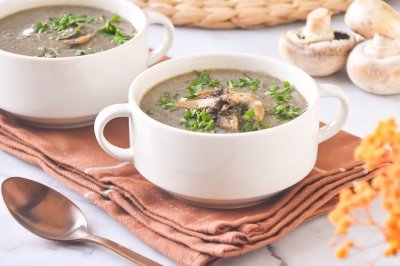 Crema de champiñones