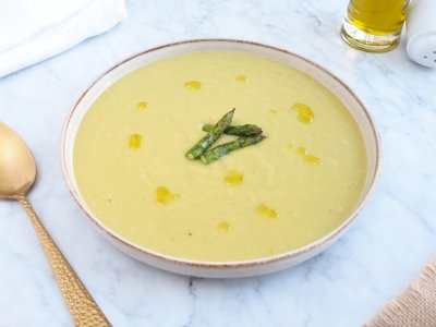 Crema de espárragos verdes trigueros