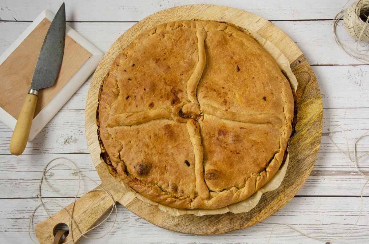 Empanada de pulpo lista