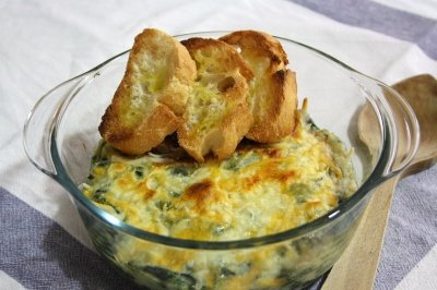 Espinacas gratinadas al horno
