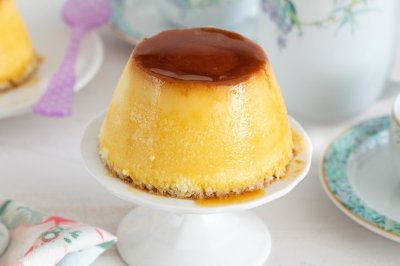 Flan de queso casero