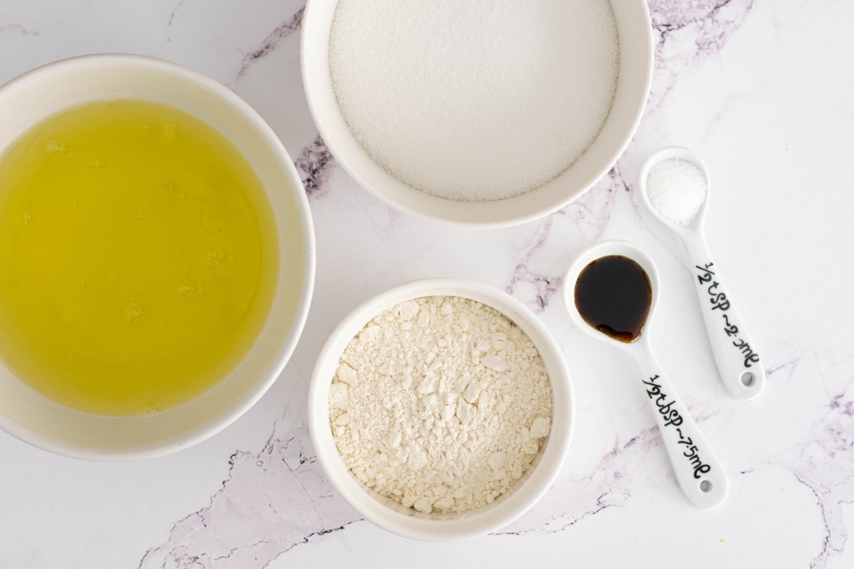Ingredientes del pastel de ángel