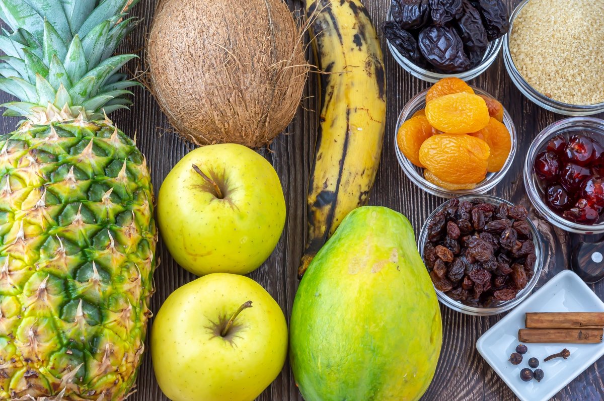 Ingredientes del ponche de frutas