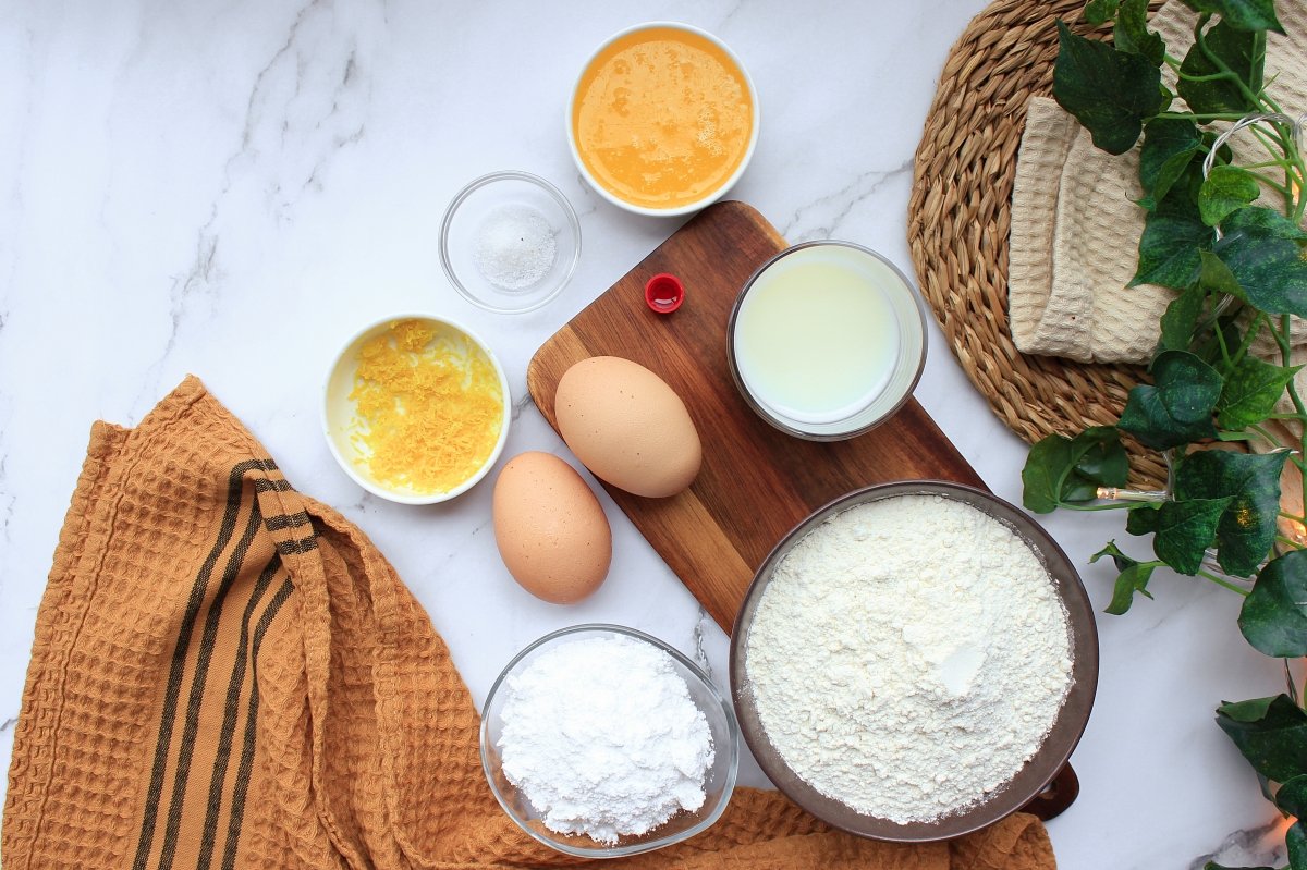 Ingredientes necesarios para hacer los calzones rotos