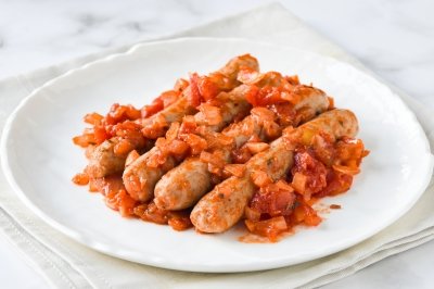 Longanizas con tomate