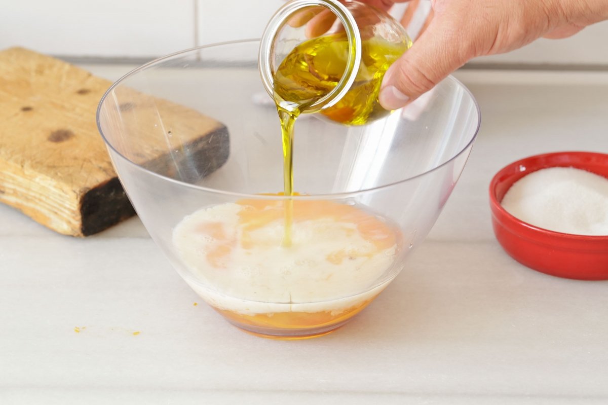 Mezclamos la calabaza con los ingredientes líquidos