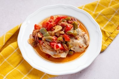 Pechugas de pavo al chilindrón