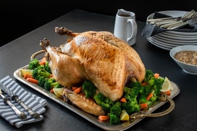Pavo relleno al horno