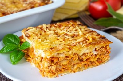 Lasaña de pollo