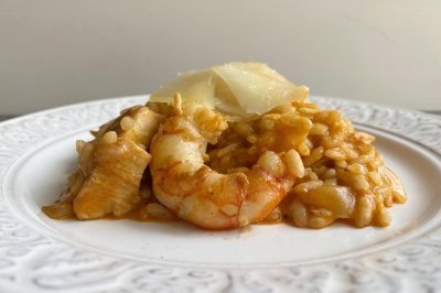 Risotto mar y montaña (mare monte)