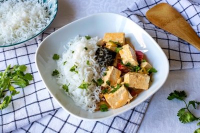 Tofu al curry
