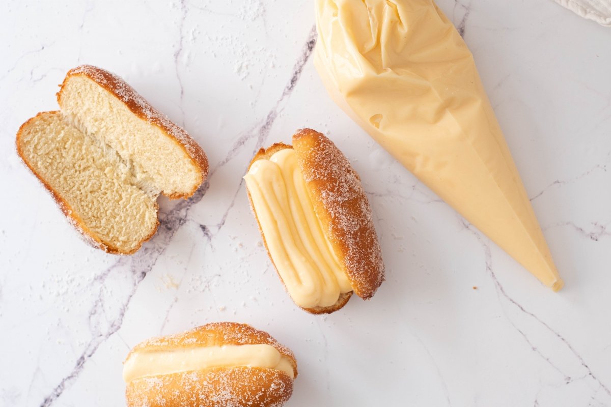 Rellenamos los pepitos de crema