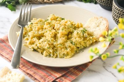 Revuelto de bacalao