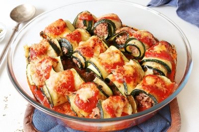 Rollitos de calabacín