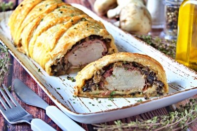 Solomillo de cerdo Wellington