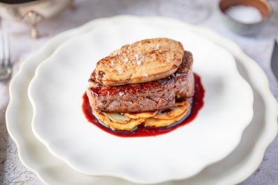 Solomillo de ternera con foie