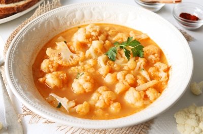 Sopa de coliflor