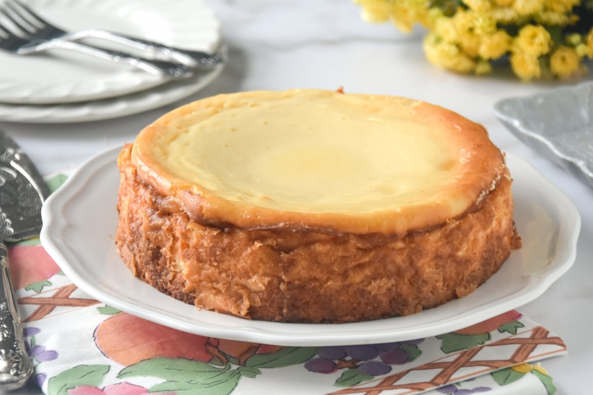 Tarta de requesón casera