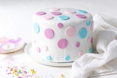 Tarta fondant de cumpleaños