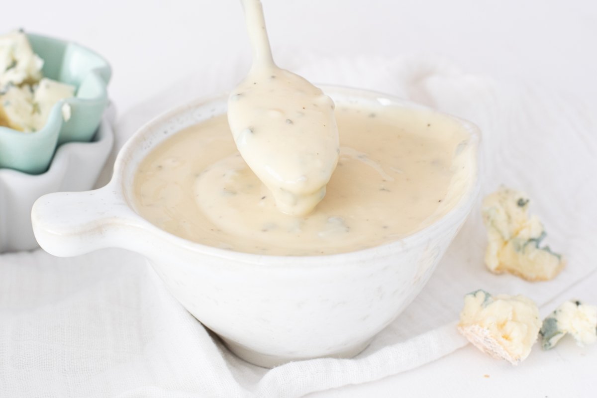 Textura de la salsa gorgonzola