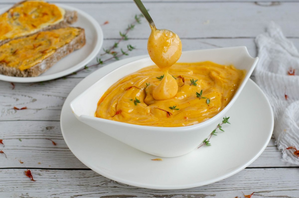 Textura de la salsa rouille